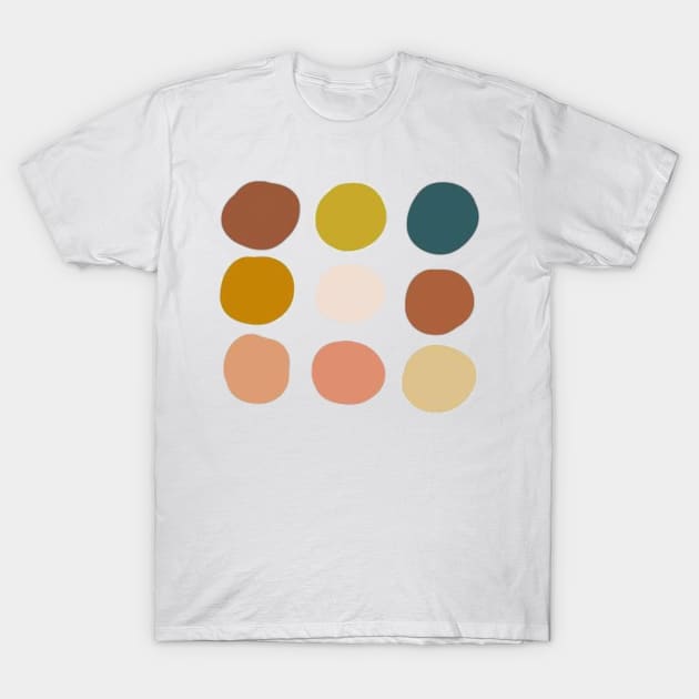 Fall Color Palette T-Shirt by Designs by Katie Leigh